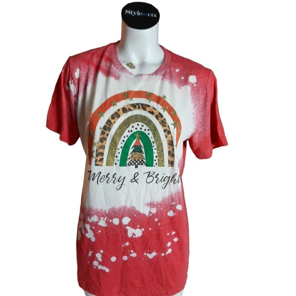 Canvas merry &Bright‎ Tye Tee Shirt M - Picture 10 of 10
